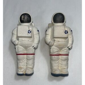 2 NASA Astronaut Figurine Promo Advertising Foam Squish Stress Ball‎ SPACE